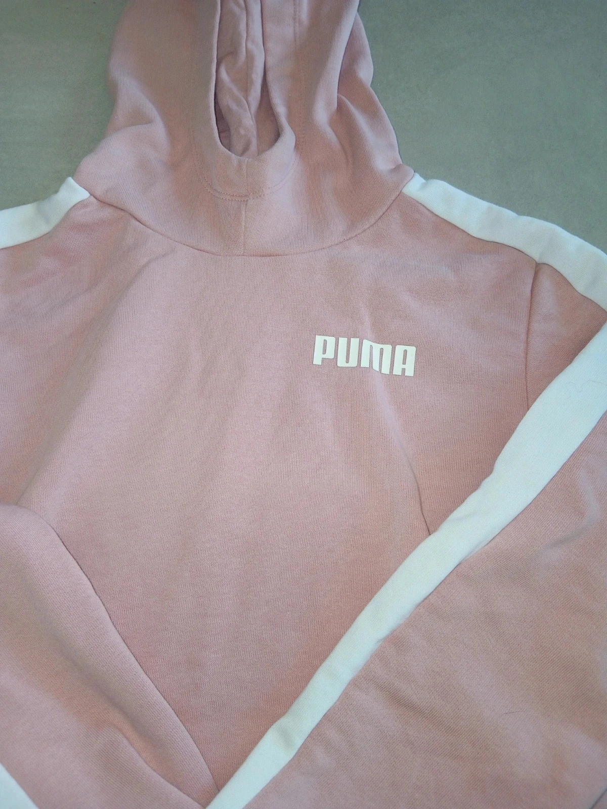Puma Pink & White Hoodie - Size 13-14 Years – photo 2